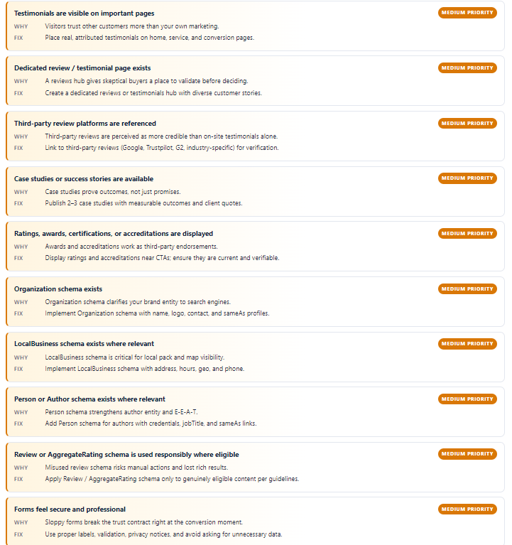 Image highlighting more priority fixes from the blog.
