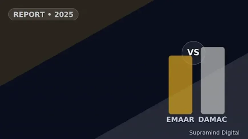 Emaar vs DAMAC 2025 SEO & AI Benchmark