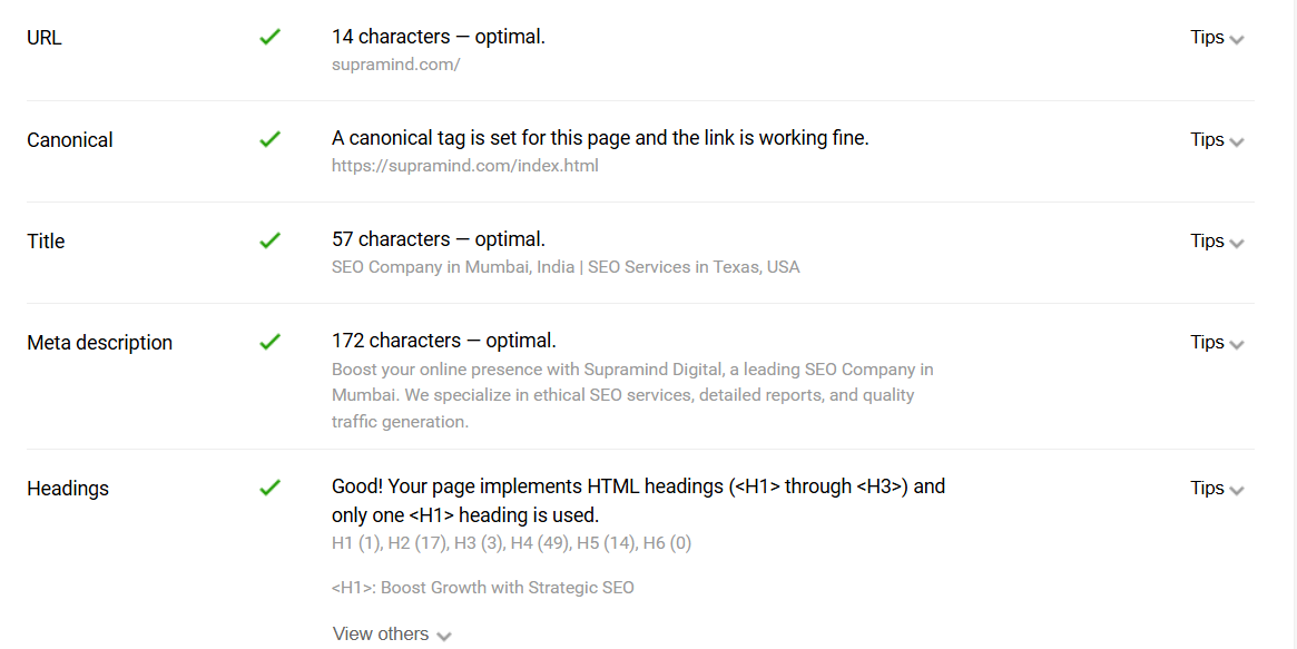 On-page SEO
