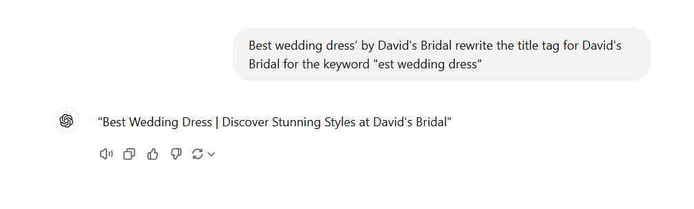 rewrite the title tag
