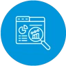Market Research & Analysis icon for BigCommerce SEO agency insights