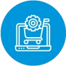 Icon illustrating technical SEO enhancements for site performance and crawlability