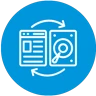 Balance between SEO and marketing icon representing content that grabs attention while optimizing for search engine visibility.