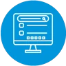 Search Console registration icon representing site health monitoring and indexing management.