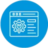 Technical on-page SEO icon representing adjustments to website structure and content for better crawlability and search engine rankings.