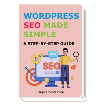 Download 'WordPress SEO Made Simple' e-book for a step-by-step guide to optimizing your WordPress website and improving SEO rankings.